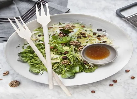 Salade choux de bruxelles et pomme