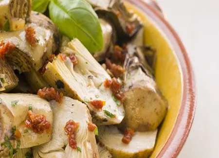 Salade d'artichauts et harissa