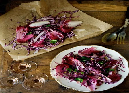 Salade d'endives et de chou rouge