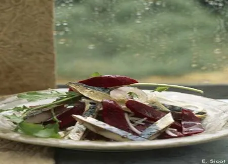 Salade de betterave crapaudine au maquereau