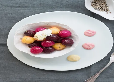 Salade de betterave et chèvre frais de chiho kanzaki