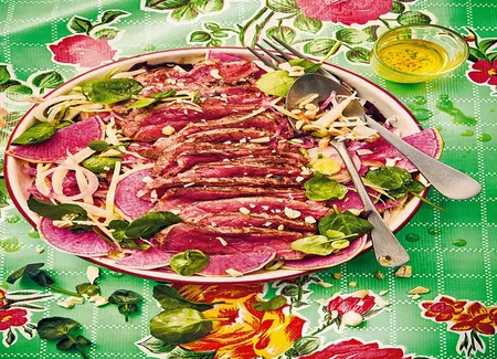 Salade de boeuf thaïe et crudités