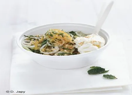 Salade de boulgour au fromage blanc et cumin