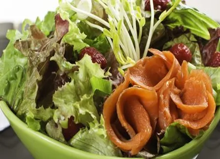 Salade de châtaignes au haddock fumé
