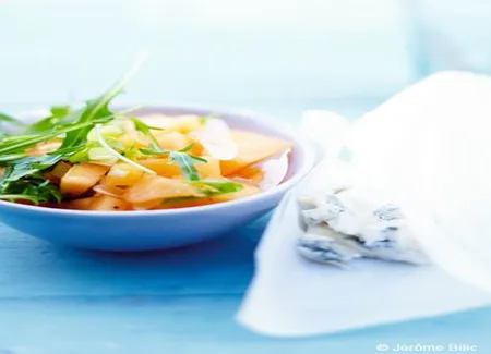 Salade de gorgonzola et melon
