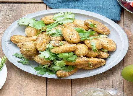 Salade de grenailles à la coriandre