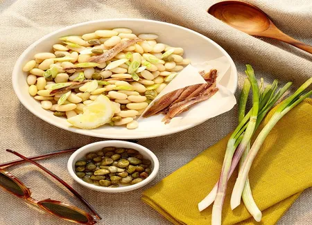 Salade de haricots blancs aux anchois