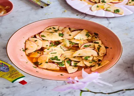 Salade de navets à la harissa
