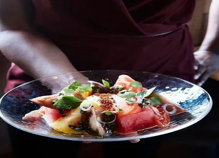 Salade de pastèque à la burrata