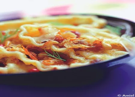 Salade de pâtes à l'espadon au parfum d'orange
