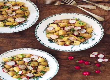 Salade de pommes de terre et radis