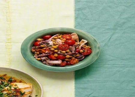 Salade de seiches et pois chiches