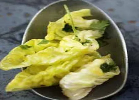 Salade de sucrines, roquette et coriandre