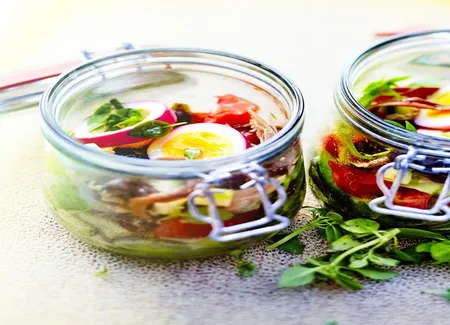 Salade pan bagnat » en bocal