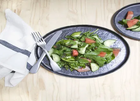 Salade pastèque-roquette