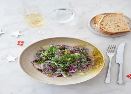 Salade végétarienne de noël