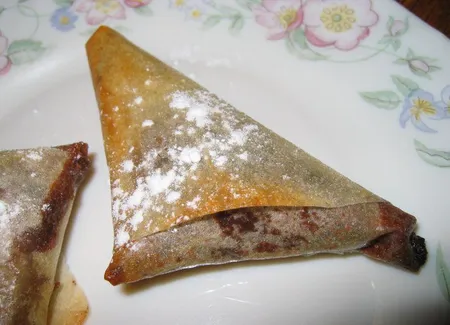 Samosas au chocolat
