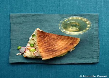 Sandwich au chèvre frais