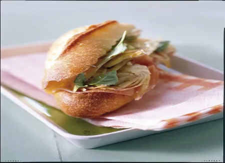 Sandwichs artichauts-parme