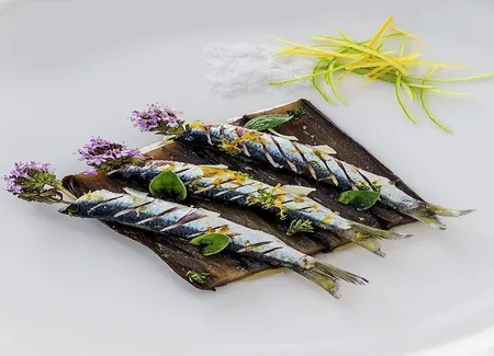 Sardines grillées aux aubergines