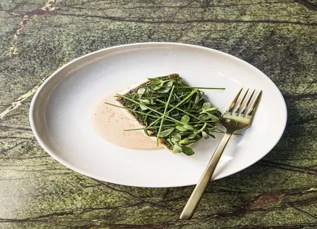 Saumon à la crème de haricots