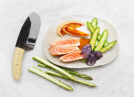 Saumon aux asperges acidulées
