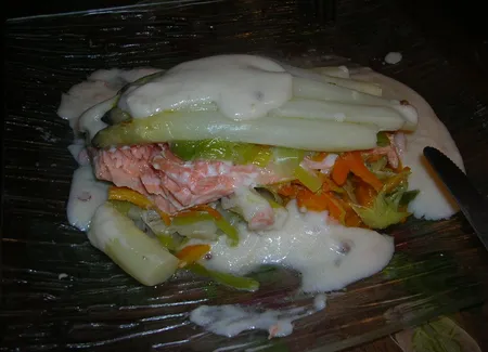 Saumon aux asperges