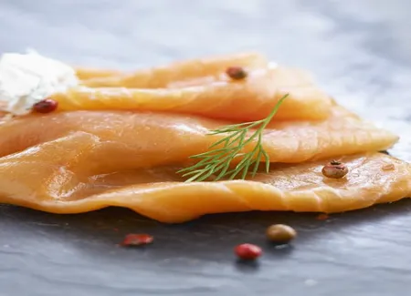 Saumon de norvège fumé en millefeuille