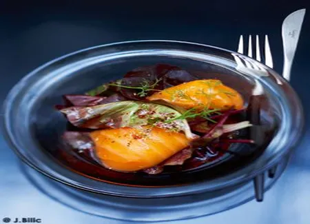 Saumon façon oeufs mollets