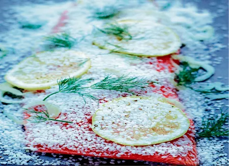 Saumon gravlax au fenouil