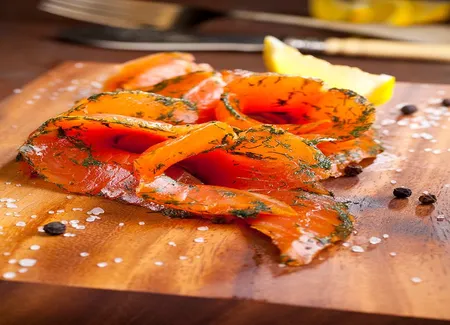Saumon mariné à la vanille de sébastien gaudard