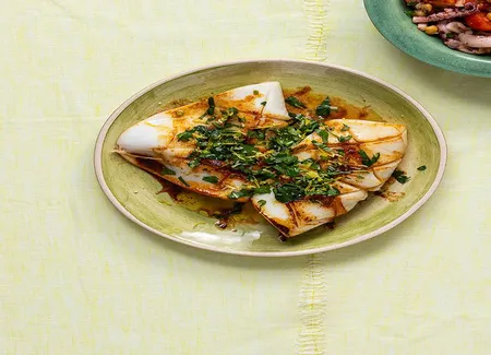 Seiches grillées et gremolata