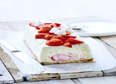 Semifreddo au citron vert et biscuit extra