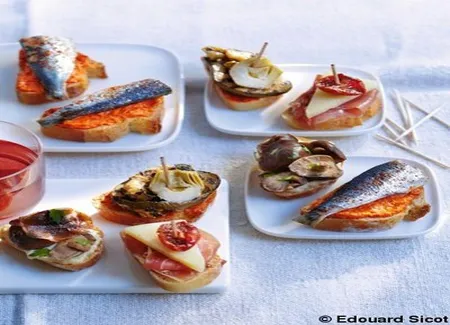 Serrano, manchego et tomate confite