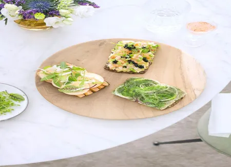 Smørrebrøds saumon fumé, pomme et raifort