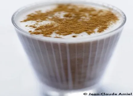 Snow colada cocktail