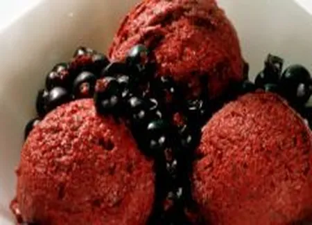 Sorbet au jus de fruits