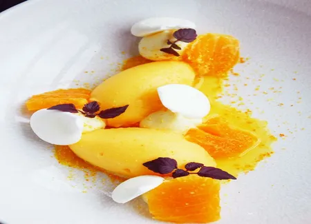 Sorbet aux agrumes façon vacherin, par jean-françois pantaleon
