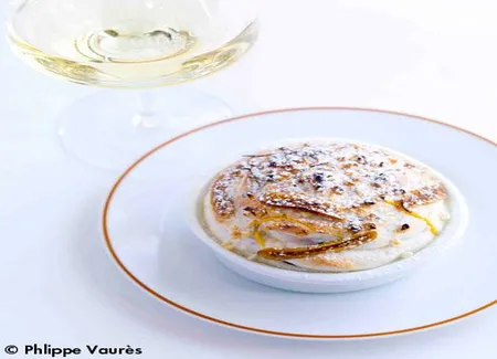 Soufflé aux coings et aux fruits du mendiant