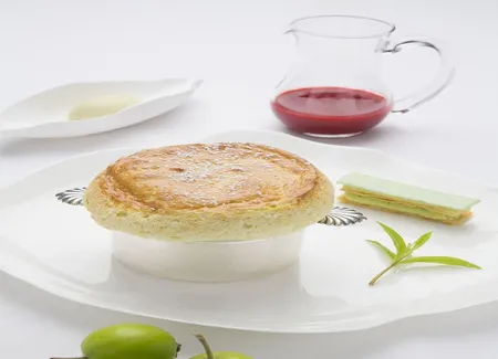 Soufflé léger à la pomme et au citron vert