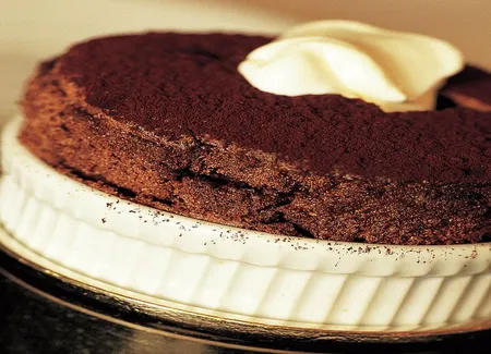 Soufflés au chocolat et chantilly