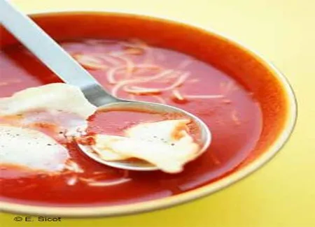 Soupe aux lichettes de chèvre