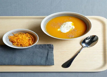 Soupe de carottes et mimolette
