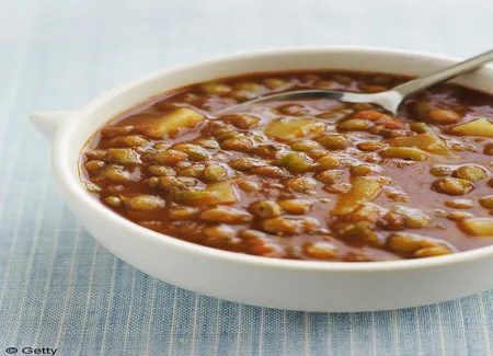 Soupe de lentilles à la coriandre et au citron