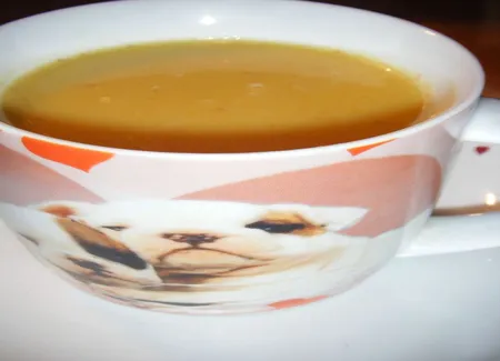 Soupe de potiron au lait de coco