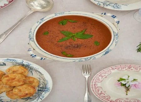 Soupe de tomates rôties