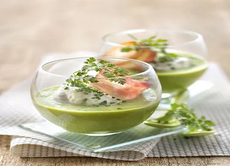 Soupe verte froide thermomix