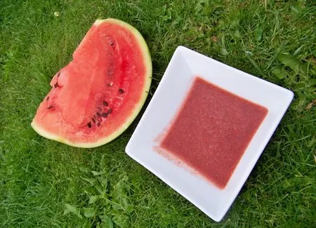 Soupe pastèque fraise