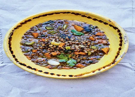Soupe sicilienne de lentilles