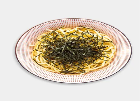 Spaghettis nori parmesan